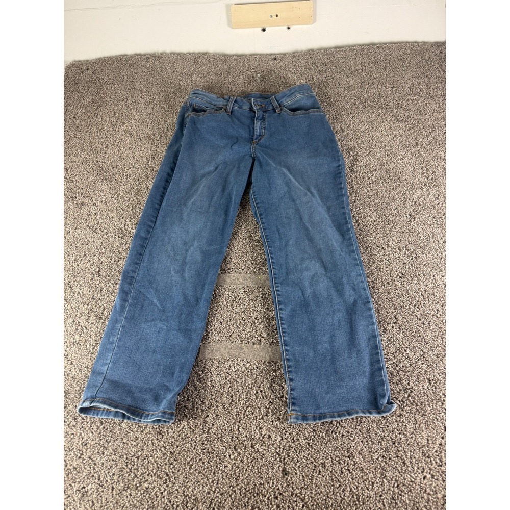 Style & Co Curvy Capri Jeans Womens 8 Medium Wash Denim Cropped Pants